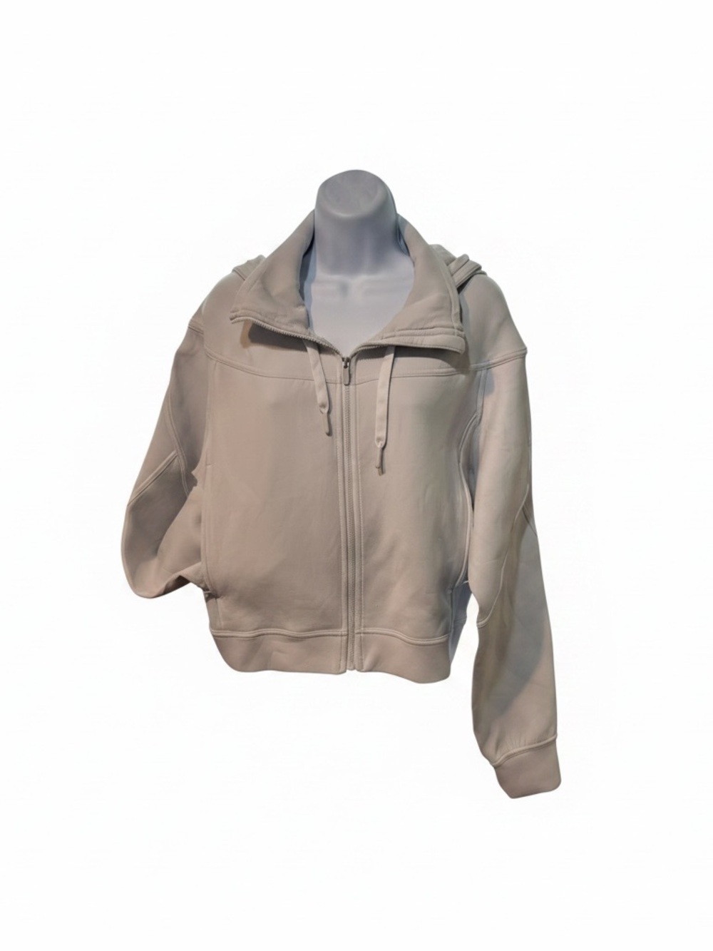 lululemon athletica Light Beige Zip-Up Hoodie Jacket